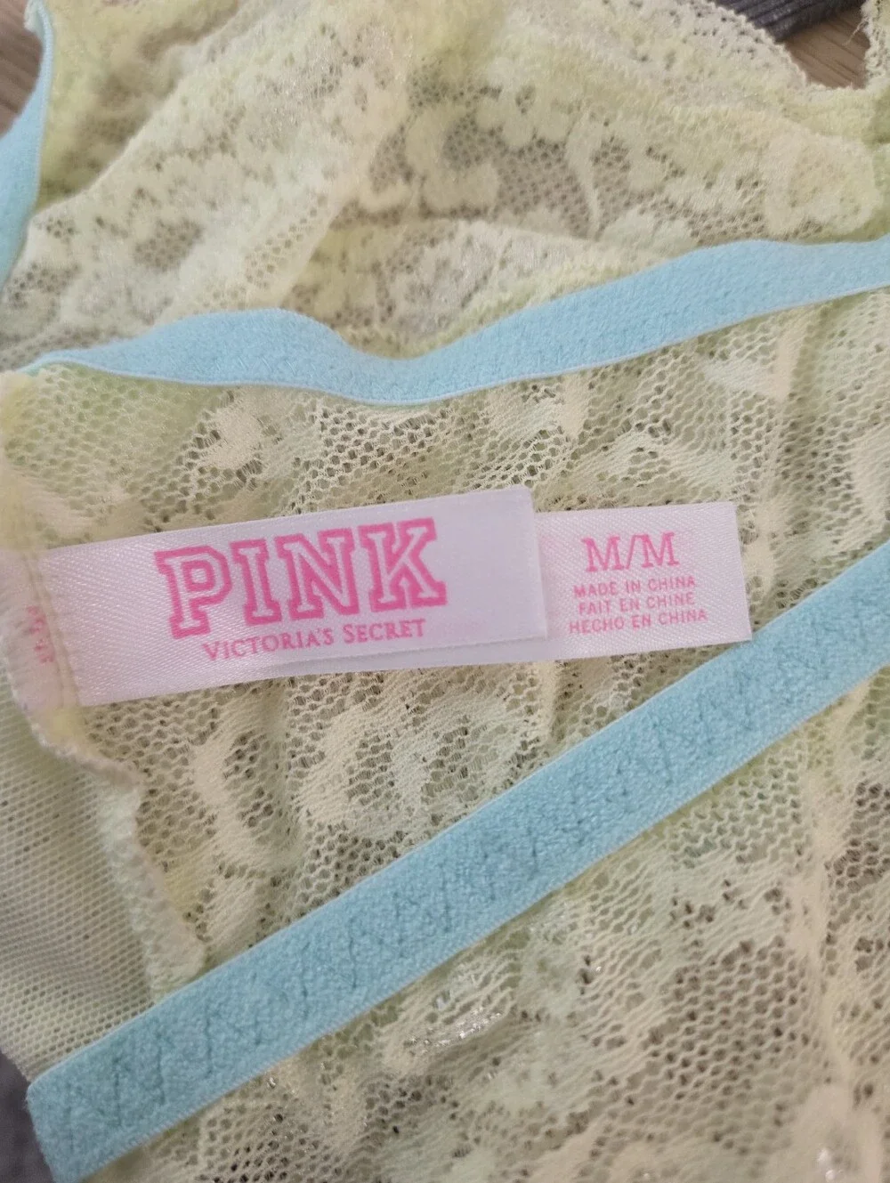 Bundle (2) Lace Bralettes: PINK VS Racerback & Aerie Strapless Bandeau | Size M